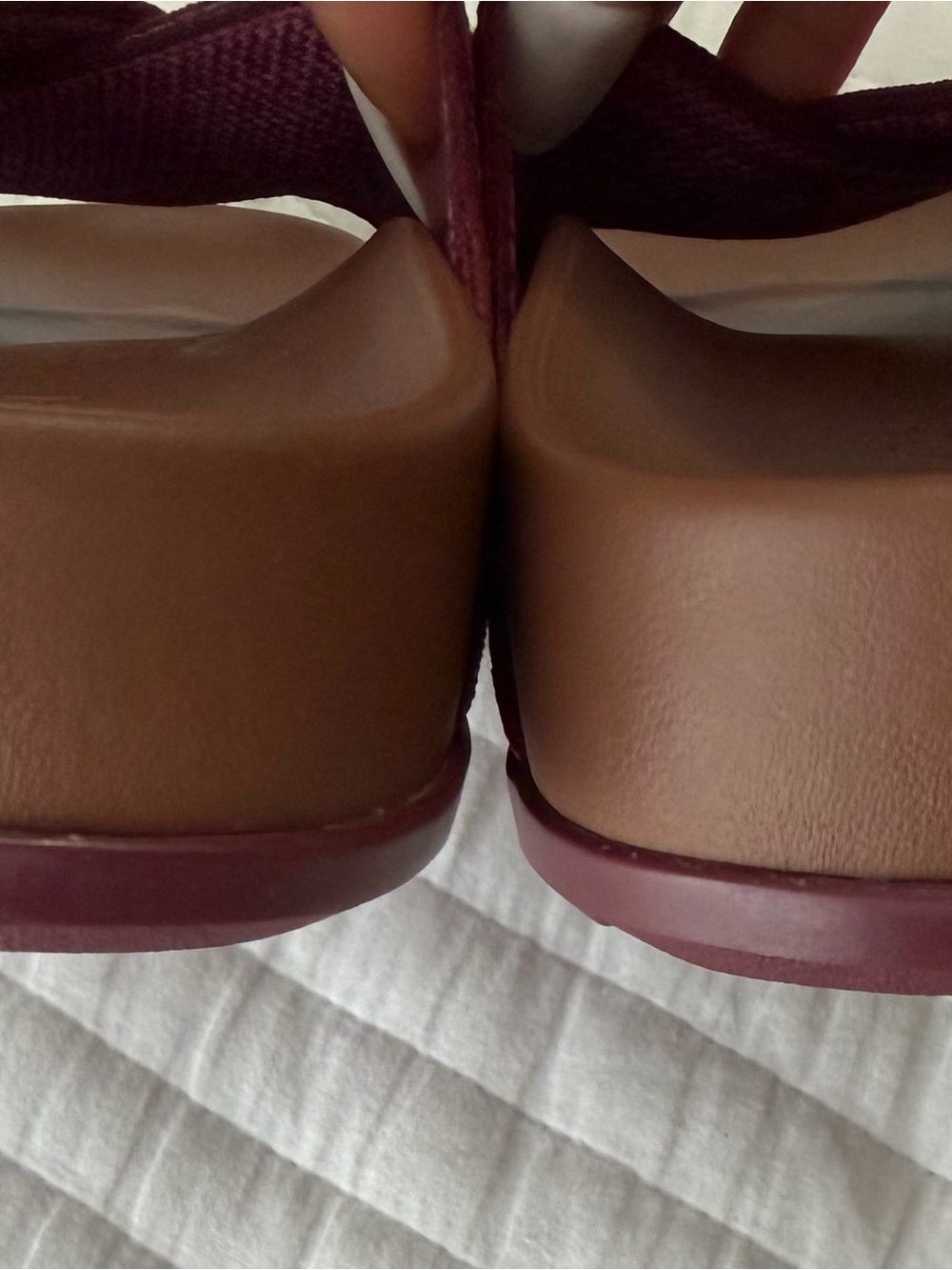 Rothys Brown & Pink Striped The Weekend Slide Women's Size 7 - Picture 8 of 12